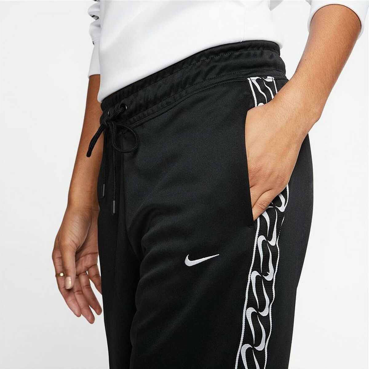 Lange sportbroek Nike Sportswear Wit Dames
