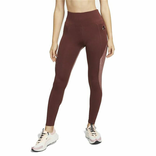 Sportlegging voor dames Nike Air Dri-FIT Fast Bruin