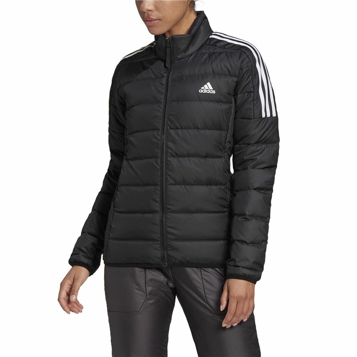 Sportjas voor dames Adidas Essentials W Zwart