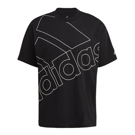Men's Short Sleeve T-Shirt Adidas Giant Logo Black