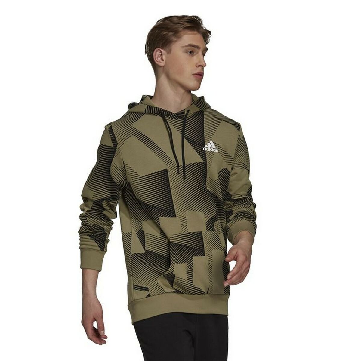 Men's Hoodie Adidas Graphic M Khaki