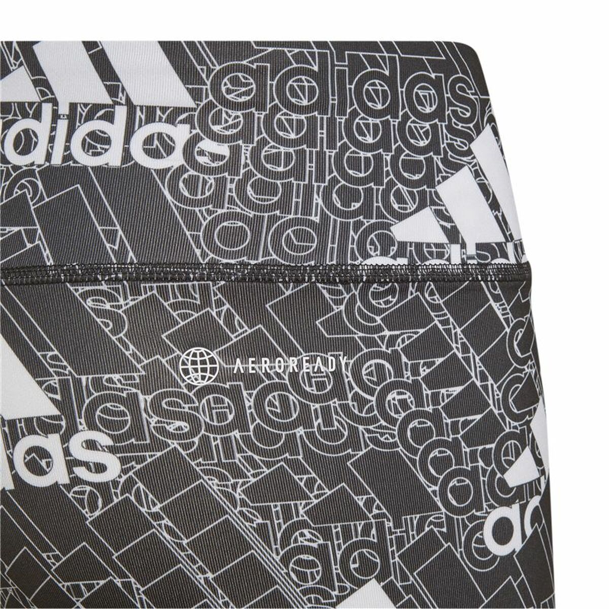 Sports Leggings Adidas Designed To Move Gray Black
