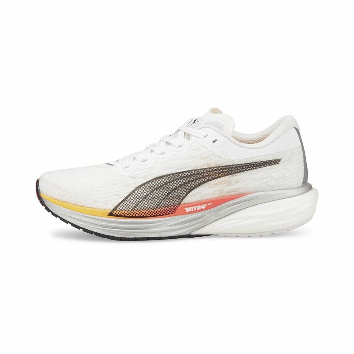Hardloopschoenen voor volwassenen Puma Deviate Nitro Wit Heren