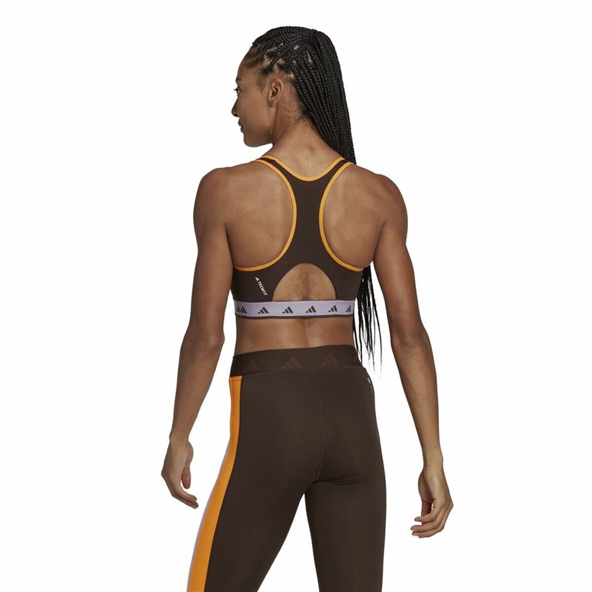 Sportbeha Adidas Hyperglam Powerreact Zwart