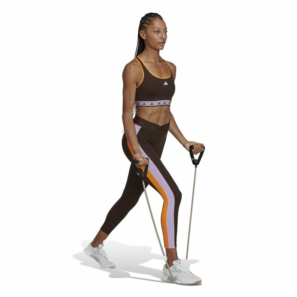 Sportbeha Adidas Hyperglam Powerreact Zwart