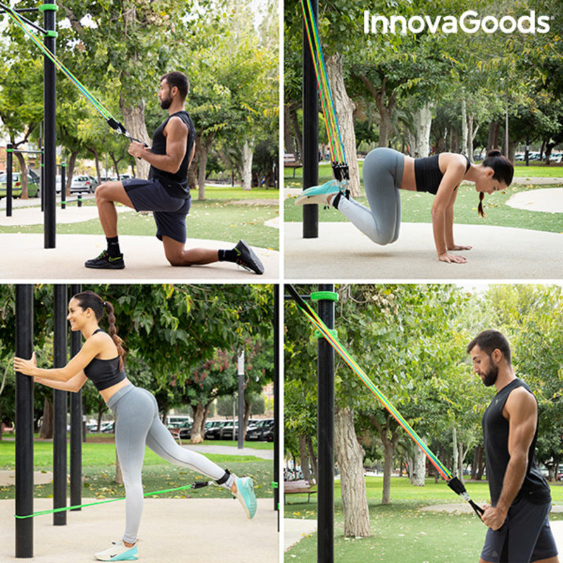 Set Weerstandsbanden met Accessoires en Oefengids Rebainer