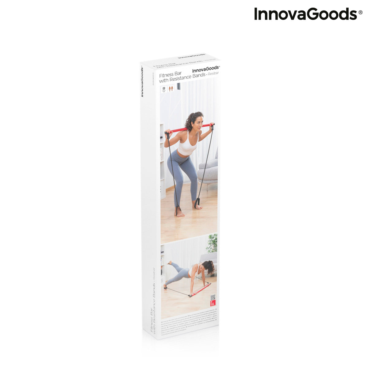 Fitness Bar met Weerstandsbanden en Oefengids Resibar – InnovaGoods