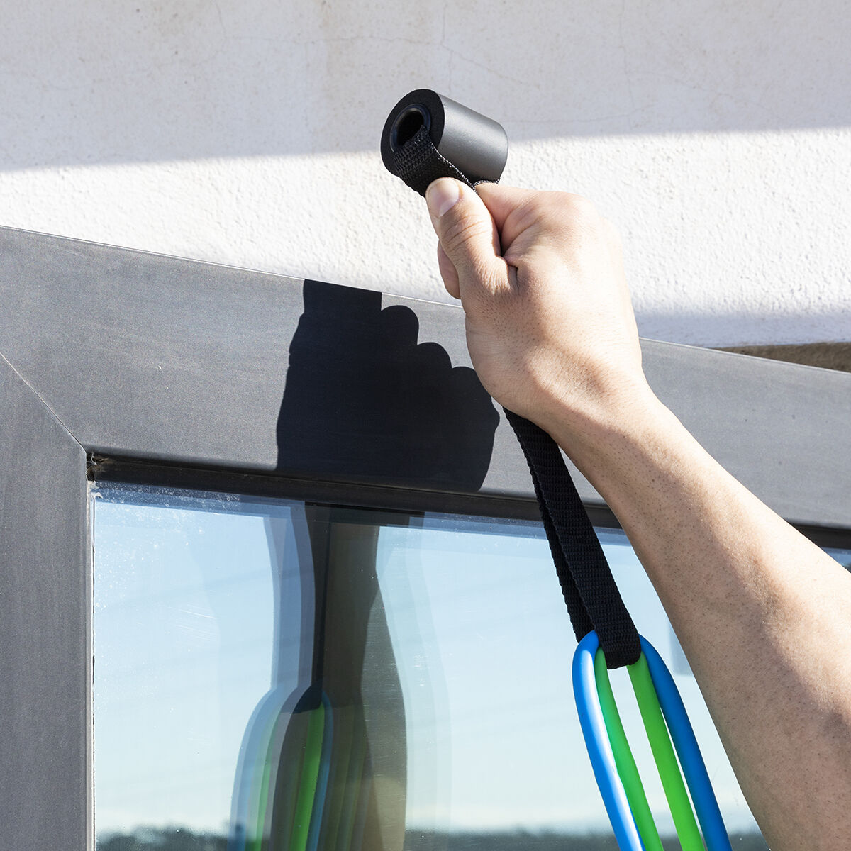 Set weerstandsbanden met accessoires en oefengids Tribainer