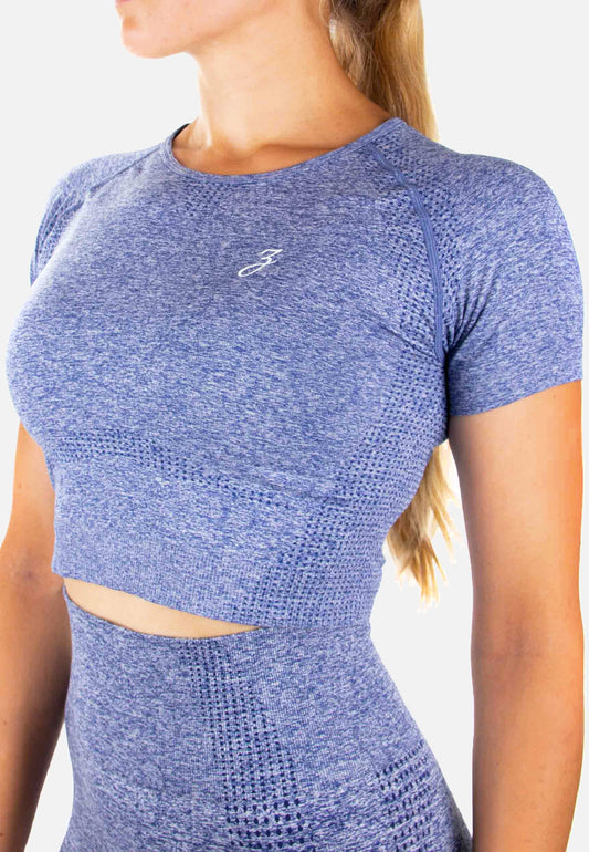 Crop Top Dynamic - blue - Damen