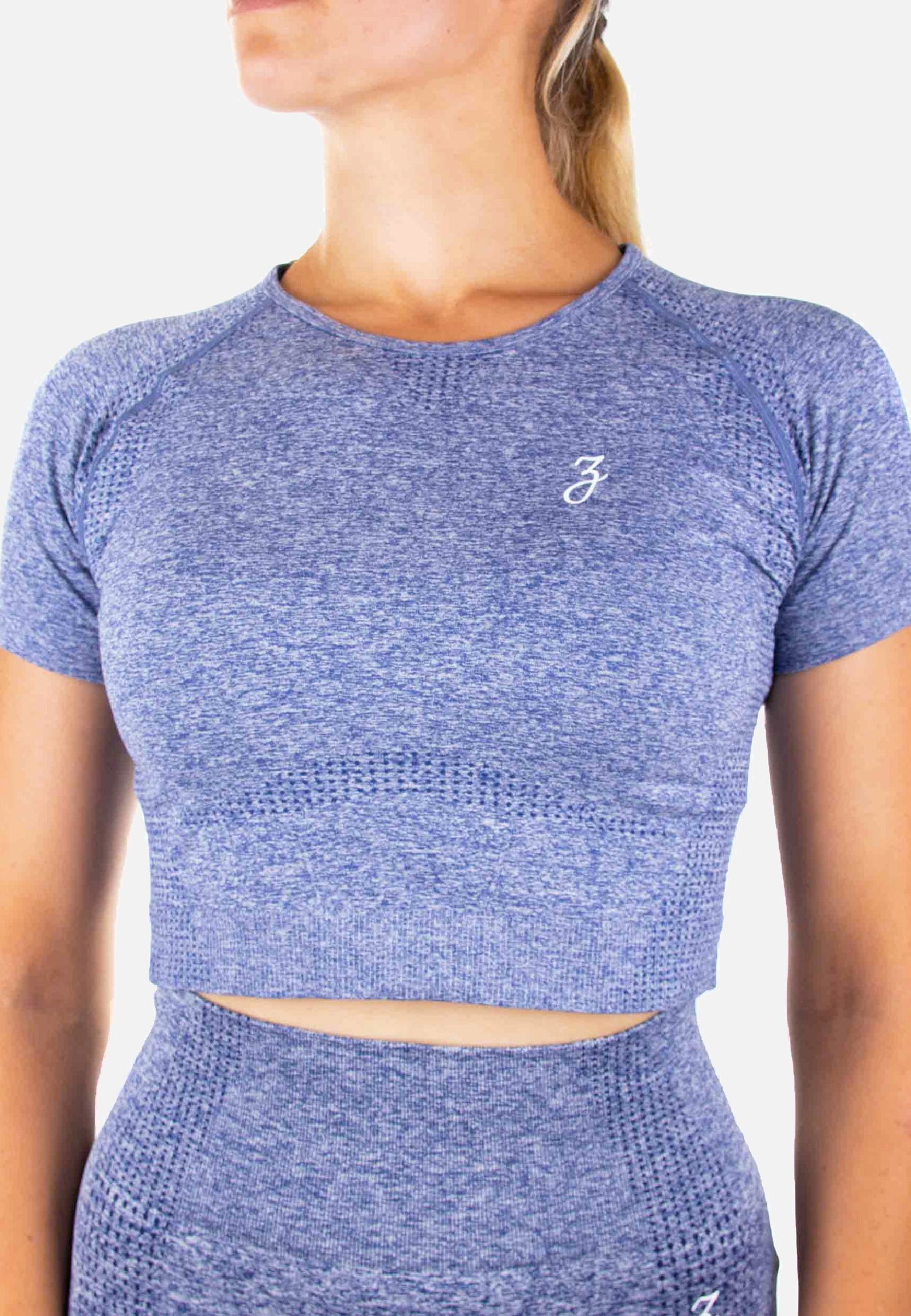 Crop Top Dynamic - blue - Damen
